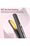 Black Mini USB Rechargeable 2-in-1 Hair Straightener and Curling Iron - 4