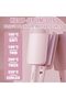 32mm Mermaid Curling Iron, V-Shaped Deepened Plate Curvature, Fast Heating for Short & Long Hair Styles (Pink) - 5