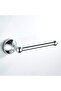 Open-top brass wall-mounted toilet paper holder, 20 cm / 7.87 inches, polished chrome. - 2