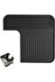 Black Silicone Espresso Machine Top Mat, Waterproof Heat-Resistant Protector 31 x 29 cm