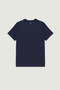 Navy Blue Short Sleeve Knitted Men's T-Shirt - 3