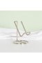 Phone and tablet stand, metal phone holder, decorative base, metal card holder, desk decoration, phone stand, reading display stand, gray - 5