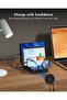 USB Charging Station, Multiple USB Charger Station for Multible Devices, mixed Cables Included, Charging Organizer for Phones,Tablets, and Other Electronics (90W-6 Port Black) - 7