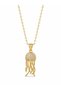 316L Steel Chain Gold Color Zircon Stone Jellyfish Model Necklace