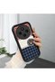 Redmi 14C 4G/5G Compatible Cute Bear Protective Case, Checkered and Line Mix, Impact Blocking