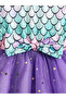 Girls Purple Mesh Tulle A-Line Dress - 4