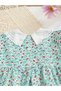 Girls Floral Print Smocked A-Line Dress - 6