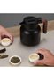 1.2L Insulated Vacuum Jug with Tea Filter – Stainless Steel Thermal Coffee & Tea Carafe Flask, Double Wall Vacuum Insulated, Push Button Pouring, Non-Slip Base, Keeps Drinks Hot & Cold, B - 2