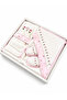 4-Piece Baby Set Boxed Floral Embroidered Bathrobe Towel Booties 100% Cotton - 2