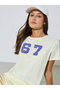 Yellow Graphic Print Short Sleeves Regular Fit T-Shirt