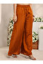 Rust Embroidered Silk Blend Straight Kurta, Palazzo And Dupatta Set - 6