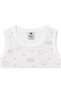 H&C Baby Sleeveless Snap-On Bodysuit 100% Cotton Jacquard Lamb Pattern - 2