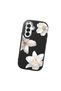 Samsung Galaxy A26 Compatible Case Camera Protector Black Silicone Couple Phone Case with Floral Pattern - 3