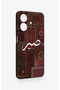 Realme Note 60 Compatible Patience Ethnic Carpet Pattern Patterned Silicone Case - 3