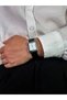 Vintage Dial Black Men's Square Wristwatch Stainless Steel Case Leather Band Durable Colorfast - 4