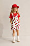 My Little One's Strawberry Printed Salopet Girl's Set - Red
