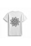 Stylized Flower Thin Petal Pattern Printed Women's T-Shirt - 2