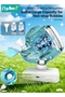 Kids' Bubble Machine, Spaceship Bubble Blower, Portable Bubble Maker with Music and Colourful Lights, Rechargeable Bubble Blowing Toys with 260ML Bubble Solution, Auto 360° Rotation, for Indoor and O - 4