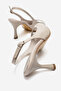 Women's Pointed Toe Open Medium Size 8 cm Heeled Shoes Nicola - 7