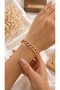 Gold Color Big Ring Chain Steel Bracelet – Women's Thick Chain Bracelet
