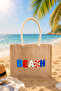 Beach Printed Beach Bag - 6
