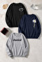 Unisex Mixed Printed Crew Neck Sweatshirt Set – Pack of 3