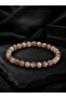 Black Moonstone Natural Stone Prayer Beads and Bracelet Set Medium Size Men's Premium Design - 5