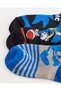 Boys Assorted Sonic Ankle Length Socks 3 Pairs - 3
