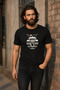 Oversize Black Printed T-Shirt 100% Cotton Rock Pattern Crew Neck Casual Short Sleeve - 5