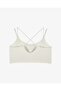 Laser Cut Seamless Cross Strap Ghost Bra Ecru - 8
