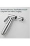 Handheld Bidet Sprayer for Toilet Shattaf Set with 1.2M hose Cloth Diaper Bathroom Cleaning Muslim Shower Personal Hygiene Stainless Steel Brushed - 5