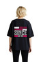 Women's Oversize T-Shirt Maternity Journey Retro Print Digital Dtf Technique Relaxed Fit Casual Modern