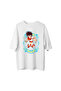 Women's Oversize Anime Character Printed T-Shirt Dynamic Warrior Design Relaxed Fit Casual Modern - 2