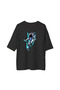 Men's Oversize T-Shirt Skateboarding Astronaut Print Shining Traces Dynamic Youthful Design Casual Comfortable - 2