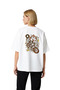 Fun Monkey Bicycle Adventure Printed Women's Oversize T-Shirt