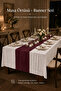 Bohemian Crinkled Look Tablecloth and Runner Set of 2 – with Different Options, for Dinners, Promises, and Special Occasions - 2