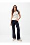 Noelıa L Spanish Flare High Waist Dark Indigo Jean Pants