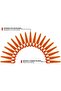 100 plastic blades for STIHL PolyCut 2-2/3-2/FSA45/FSA57/FSE52 & L90 (orange) - 4