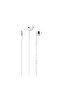 Wired In-Ear 3.5mm Earphones with Hi-Fi Audio, In-line Microphone, and Volume Control – White