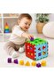 Cute Bultak Cube Shape Matching Toy 14 Pieces Bpa Free 12 Months+ Educational Toy