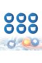 6 laundry balls for drying pet hair (blue)