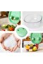 Dustproof snack box with green silicone lid - 4