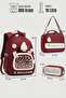 Relaxi̇on 1815 Triple Set Primary School Bag with Pen Holder and Lunch Bag Bordo - 8