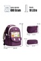 Relaxi̇on 1940 Triple Set Primary School Bag with Pen Holder and Lunch Bag Purple - 7