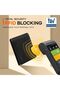 محفظة RUNBOX للرجال، حامل نقود نحيف من الجلد مع خاصية حجب RFID، محفظة رجالية صغيرة ورفيعة قابلة للطي - 3