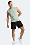 Herofit in Men's Sleeveless Aqua Green Undershirt - 7