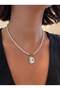 Women's Silver Color Butterfly Steel Necklace