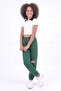 Girl's Double Pocket Printed Colorful Sweatpants - 3