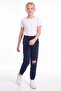 Girl's Double Pocket Printed Colorful Sweatpants - 2