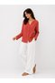 Women's Muslin Shirt Long Sleeve Buttoned Relaxed Fit Casual Shirt Standard - 2